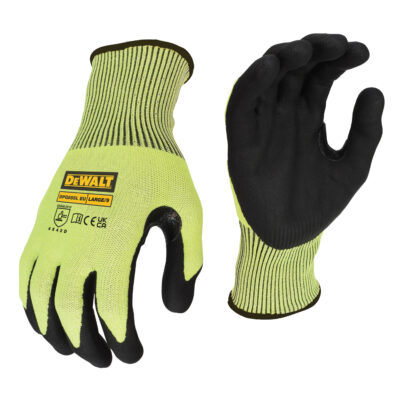 Rękawice nitrylowe HI-VIS CUT D L Dewalt