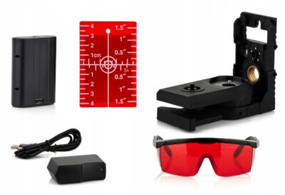 Laser płaszczyznowy 3x360° 3D, czerwony, 15 m, zestaw w walizce 11