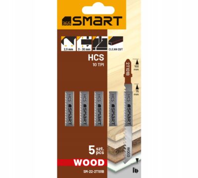 Brzeszczot do wyrzynarki HCS 10TPI, clean WOOD /5 szt./