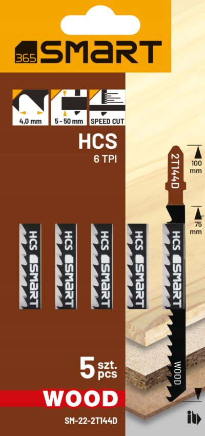Brzeszczot do wyrzynarki HCS 6TPI, speed WOOD /5 szt./ 3