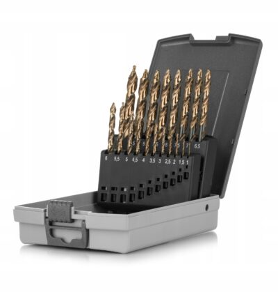 Komplet wierteł HSS COBALT STEP-TEC 19 szt. 1-10 mm