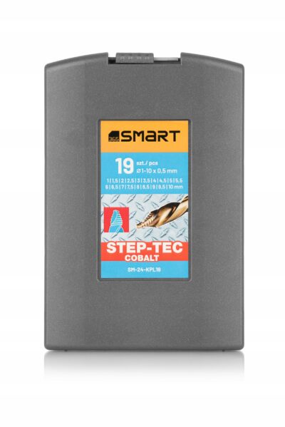 Komplet wierteł HSS COBALT STEP-TEC 19 szt. 1-10 mm 3